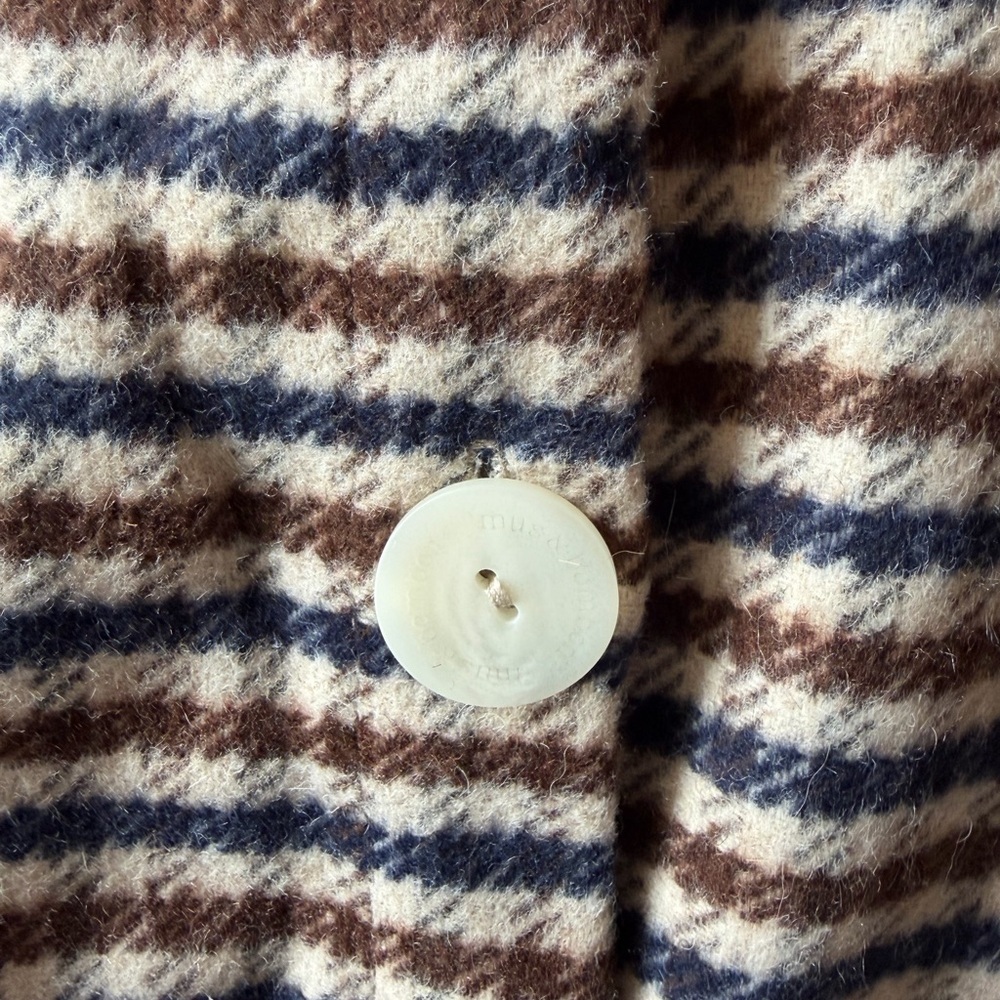 NWT Mus & BomBon Saja Cape Brown Check Plaid (Cuadros Marrón) | Made in Spain - Picture 12 of 15